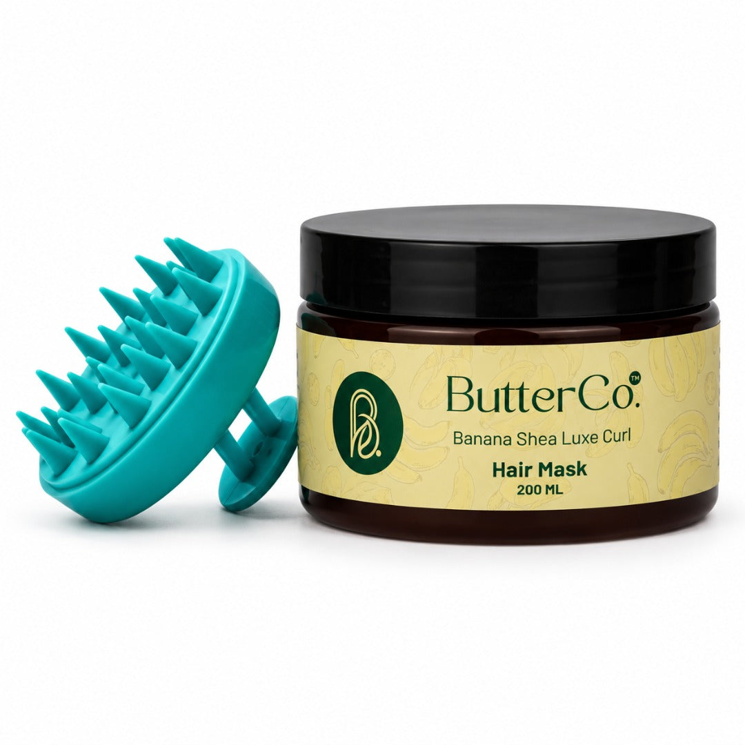 Banana Shea Luxe Deep Conditioner Treatment | Hair Mask for Frizzy Hair | Jojoba, Soy, Corn & Wheat Proteins | Tea Tree Oil